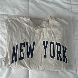 New York Graphic Sweatshirt- Brandy